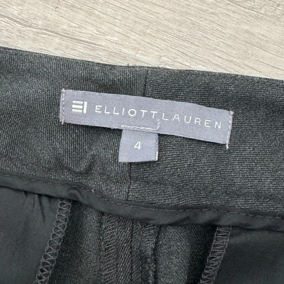 Elliott Lauren Gray Ankle Length Pants Career Office Work Size 4 - Picture 9 of 9